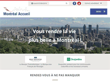 Tablet Screenshot of montrealaccueil.org